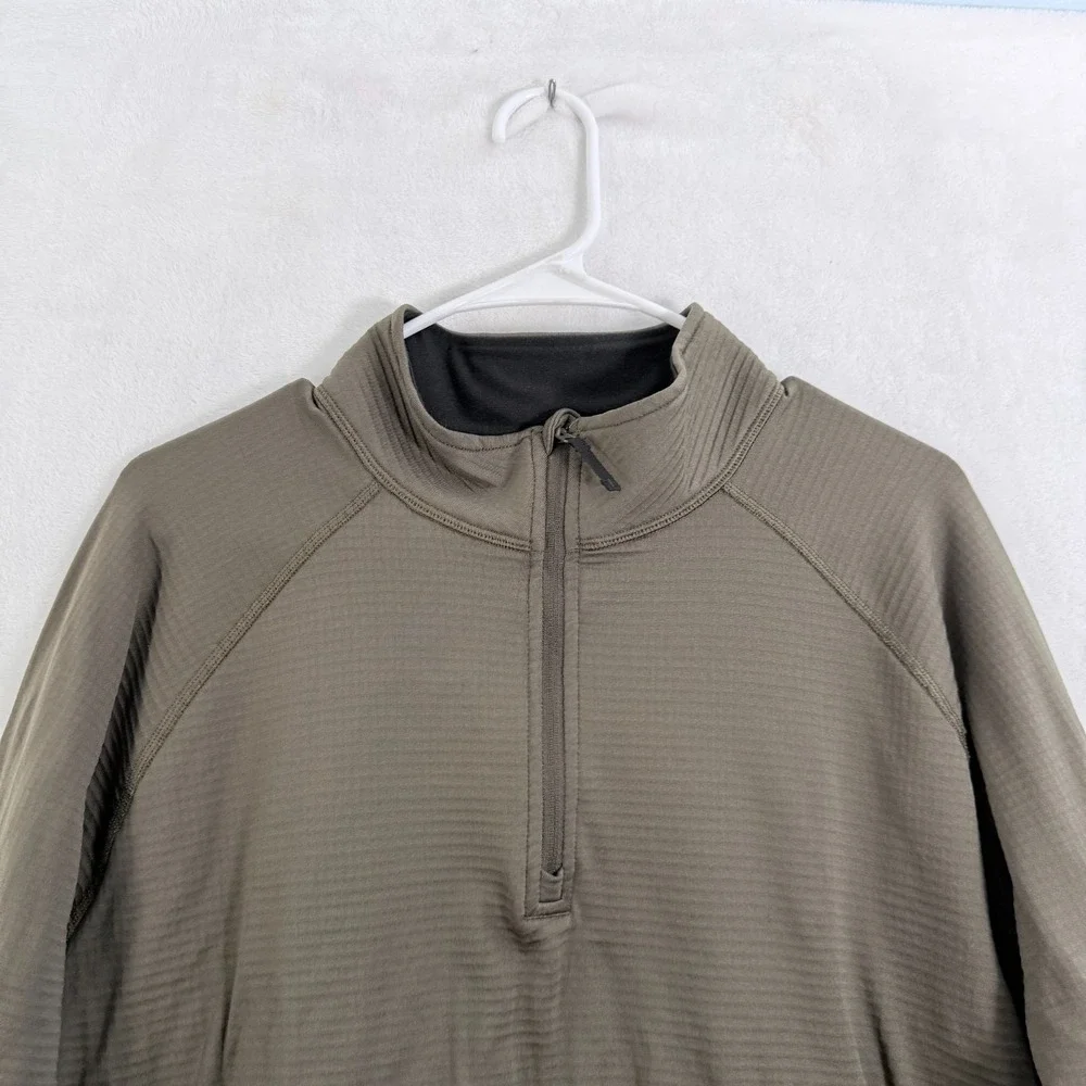 511 Tactical 1/4 Zip Stratos Pullover Mens XL Gray Hiking Waffle Performance